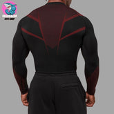 Men Gym Long Sleeves T-Shirt, Comfortable Quick Dry Sportswear for Male, Workouts Fitness Tops, Athletic Tight Shirt
