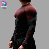 Men Gym Long Sleeves T-Shirt, Comfortable Quick Dry Sportswear for Male, Workouts Fitness Tops, Athletic Tight Shirt